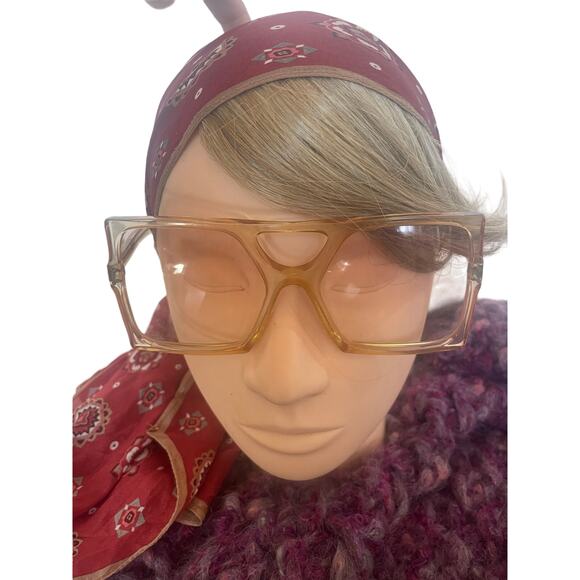 ANGLO AMERICAN Super RARE OVERSIZE Mod Sunglasses Vintage Square Frames HUGE main image 5